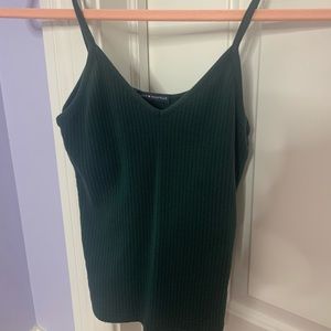 brandy melville lorene tank in dark forest green!! in perfect condition!